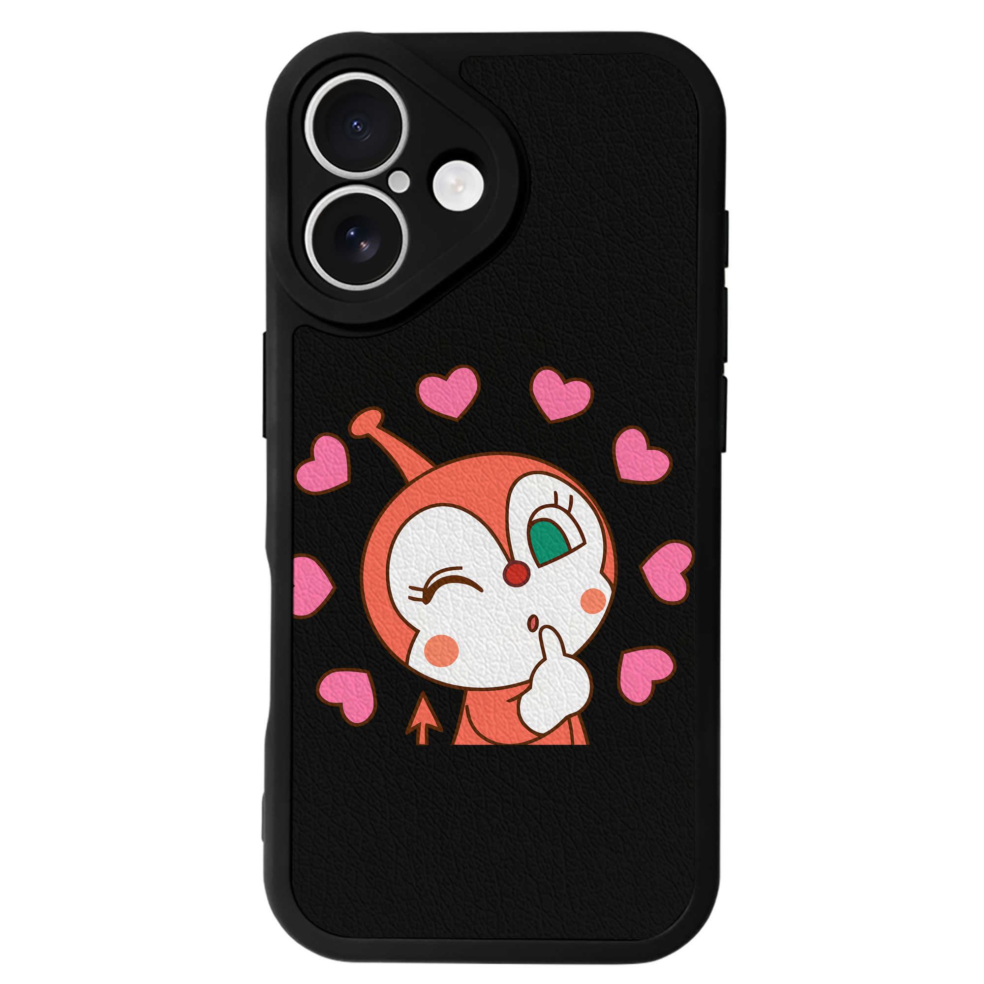 （画像用） アンパンマン Anpanman 【iPhone 16シリーズ対応】シリコンスマホケース（レザー調） 材質：シリコン
